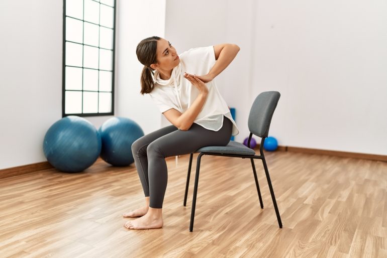 Chair yoga is not just for older people. It’s good for everyone, especially the desk-bound